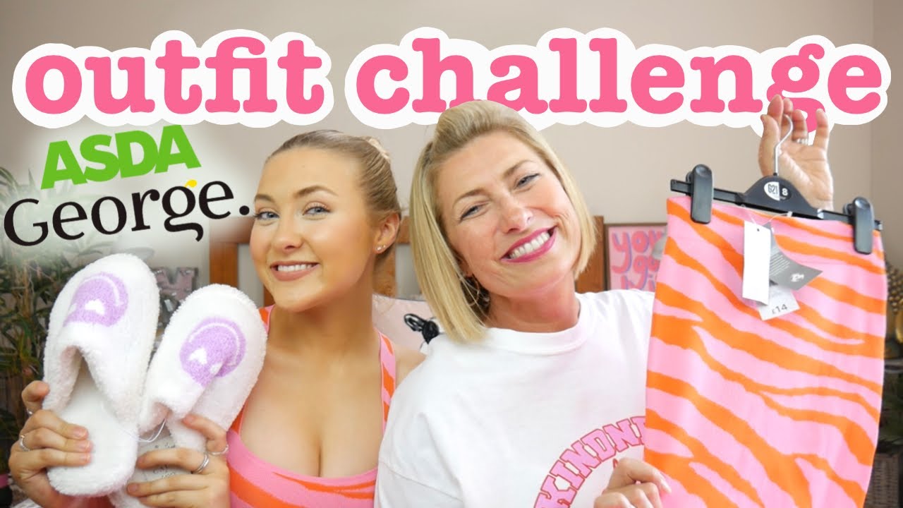 SUPERMARKET OUTFIT CHALLENGE!! mum vs daughter ASDA clothing haul