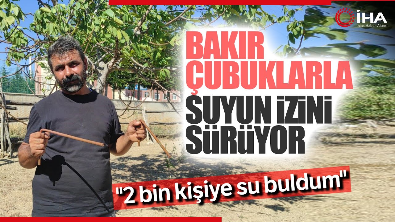 19 Yıldır Bakır Çubuklarla Suyun İzini Sürüyor