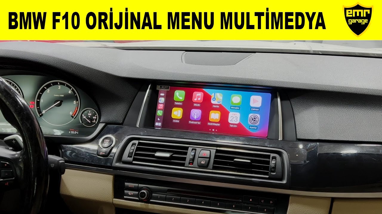 Bmw F10 büyük ekran orijinal menülü android multimedya sistem - Emr Garage Ankara