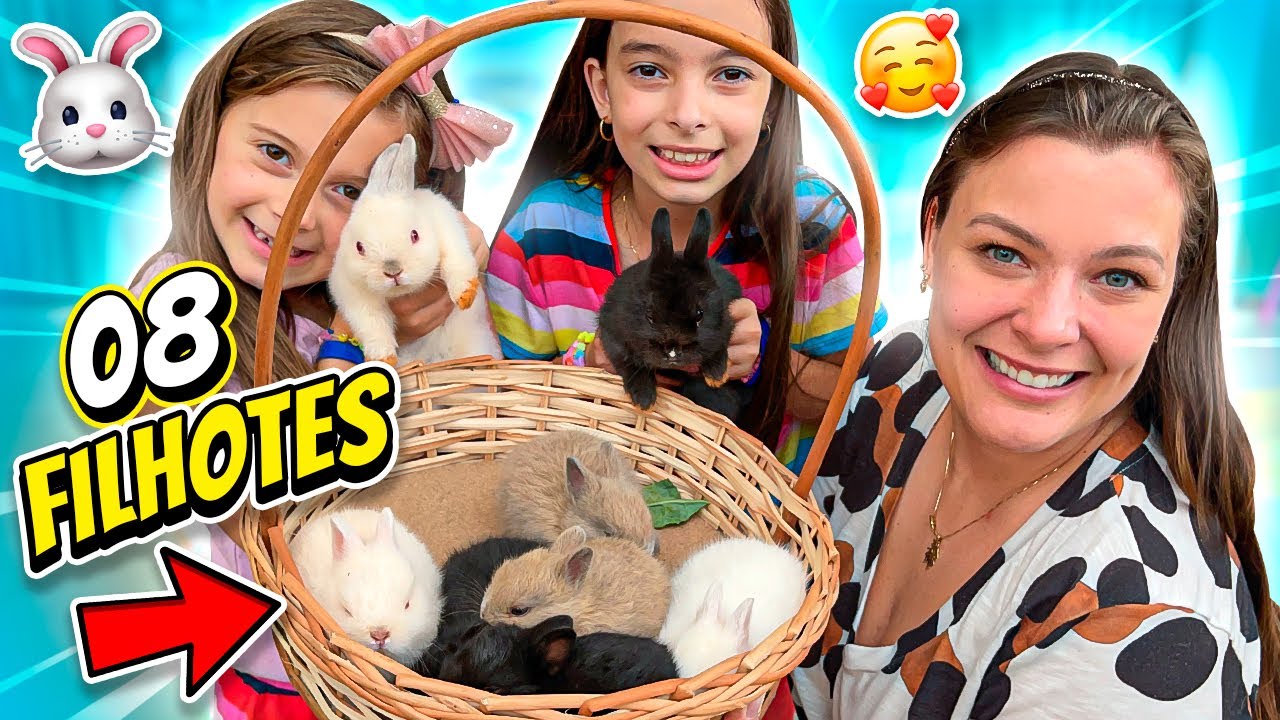 NASCERAM MUITOS FILHOTES DE COELHOS 😍 JÉSSICA GODAR E LAURINHA E HELENA E GABRIEL