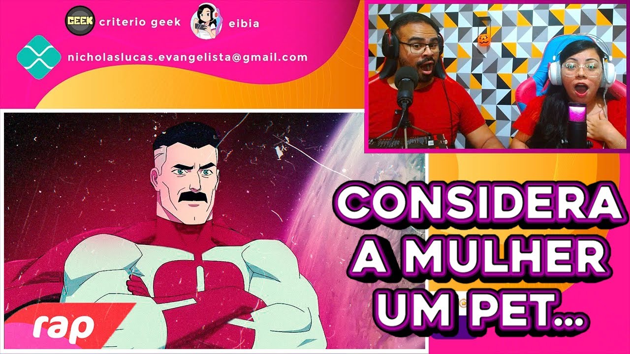 REACT Rap do Omni-Man (Invenc&iacute;vel) - OLHEM PRO C&Eacute;U | NERD HITS