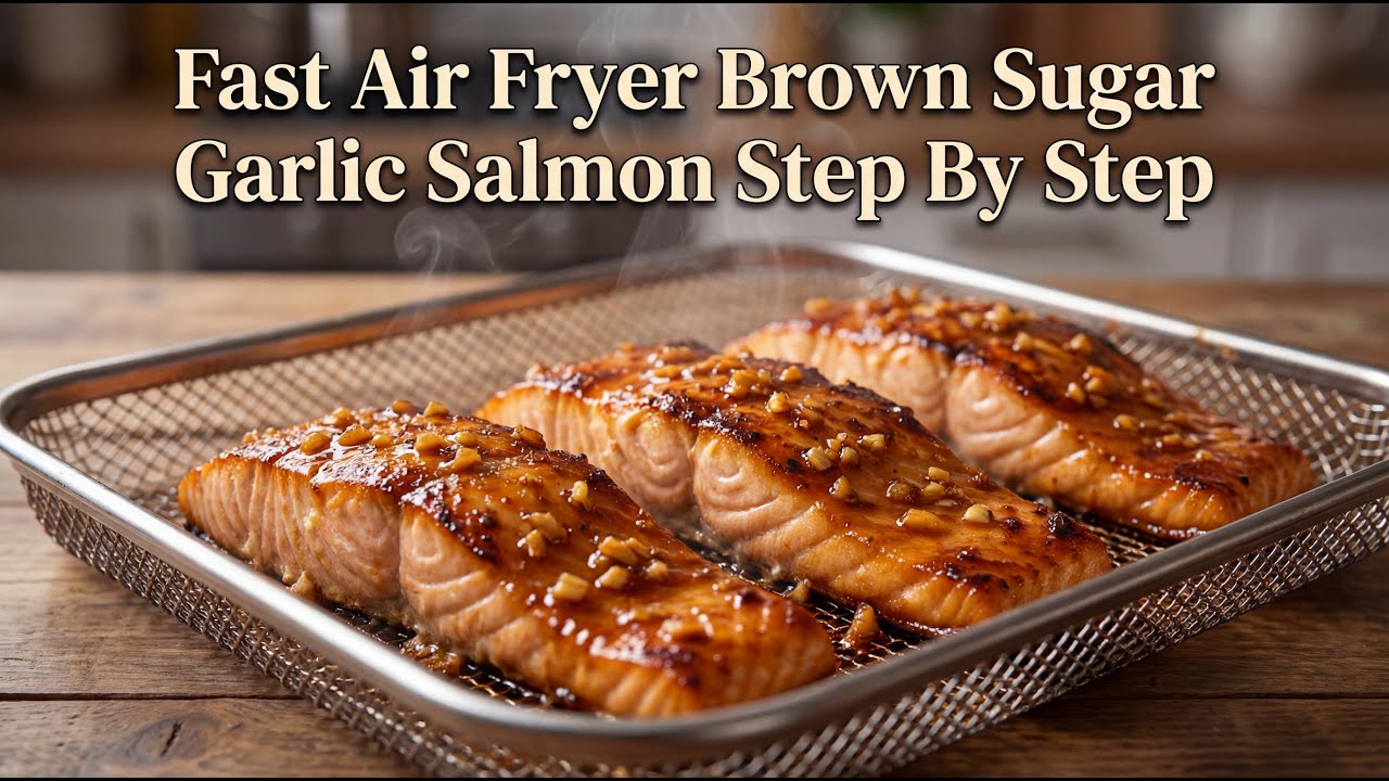 Fast Brown Sugar Garlic Air Fryer Salmon Cooking Guide Step By Step
