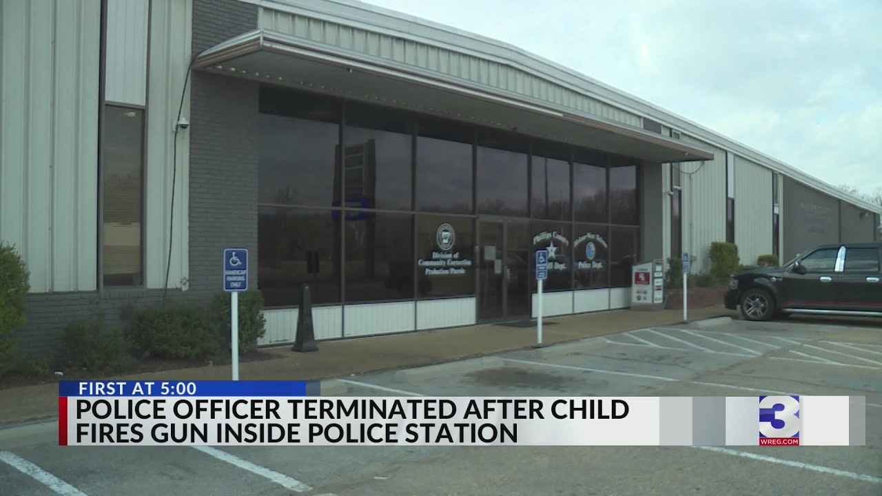 Child fires gun in AR police station, officer terminated