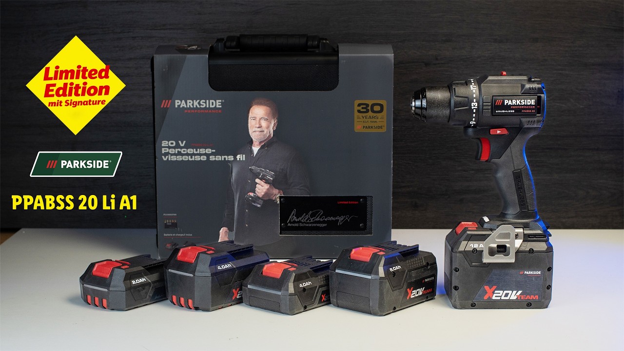 Testing a NEW drill Parkside Performance PPABSS 20 Li A1 - Arnold Schwarzenegger P.2