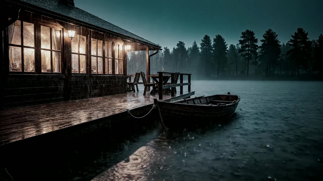 No Ads Rain Sounds for Sleeping - ASMR Rain and Thunder Sounds For Sleeping, Relaxing #DOS89