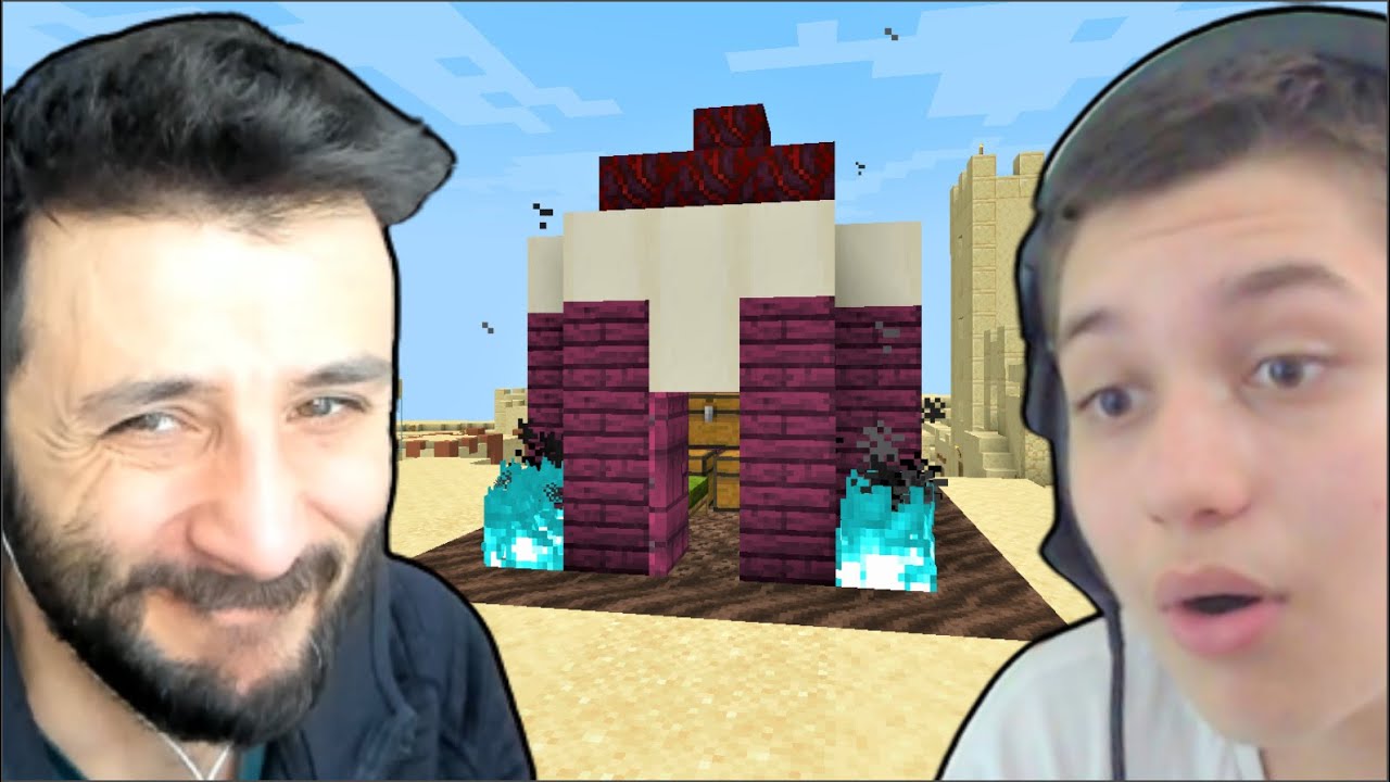 BERAT ALİ 'ye EV YAPTIK 😁 Ekiple Çölde 100 Gün Hardcore Minecraft 5.Bölüm