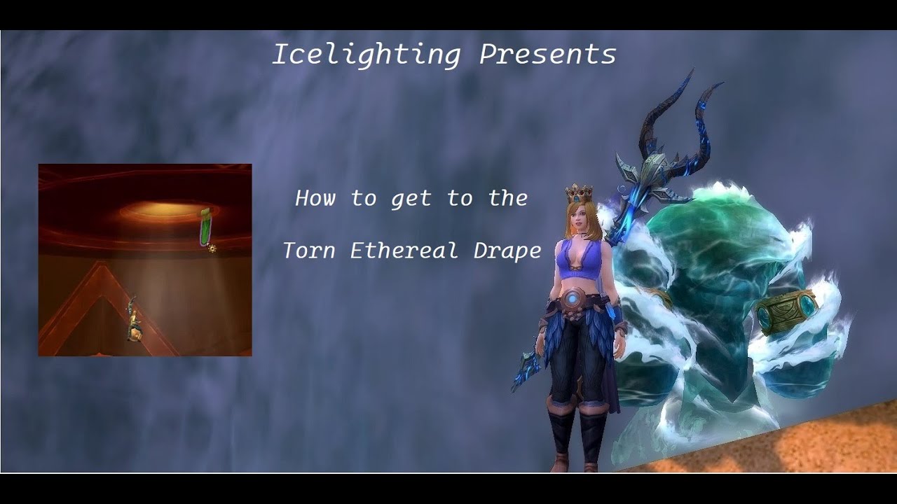 Torn Ethereal Drape wow - Zereth Mortis - Treasure - World of Warcraft - Locus Shift - Fulgor Alcove