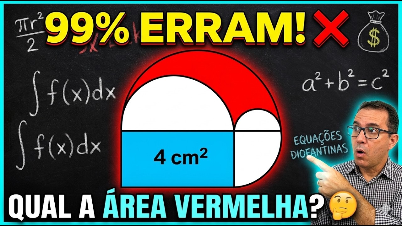 QI Elevado: Você é capaz de encontrar a área da figura?