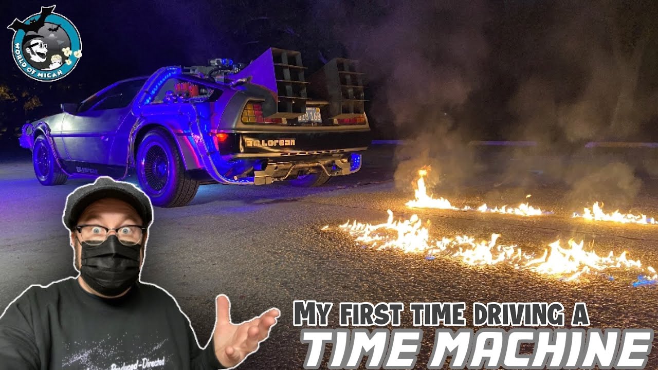 Driving a BACK TO THE FUTURE Delorean Time Machine! Behind the Scenes, Props & More!