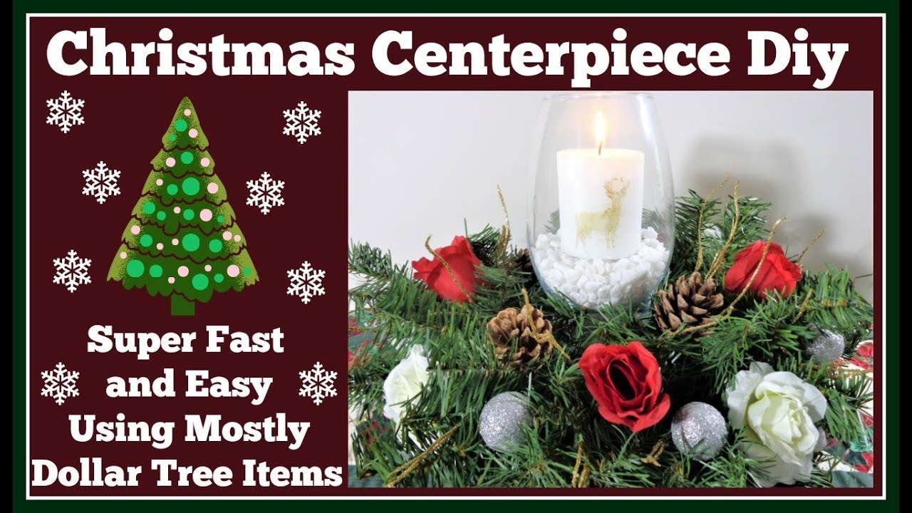 Christmas Centerpiece Super Easy DIY