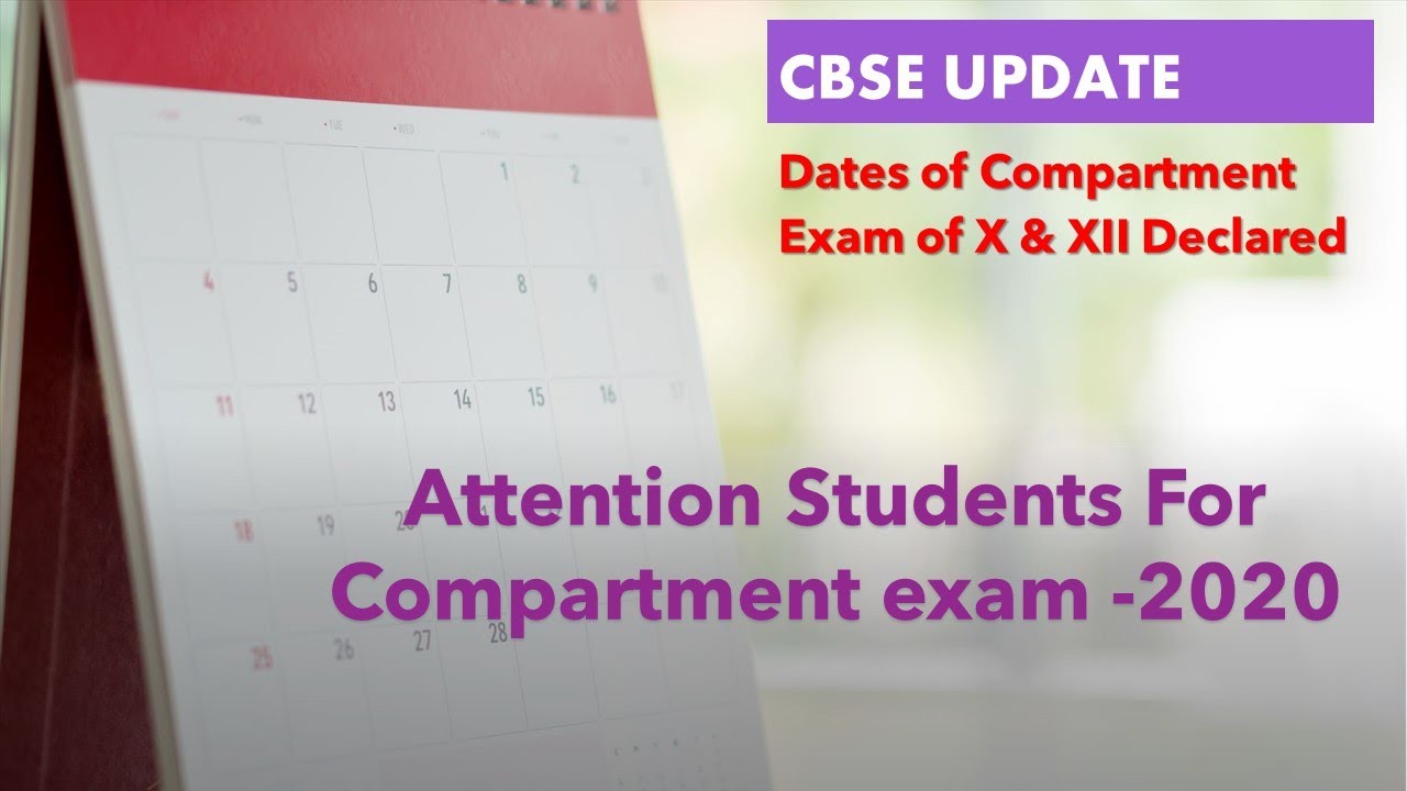cbse compartment -2020 date -sheet  for class X & XII