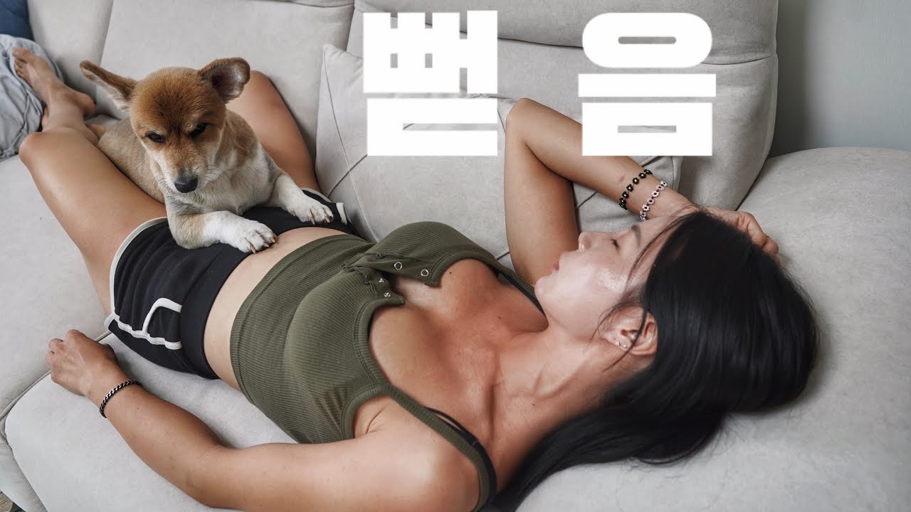 간만에 삼겹살 구워서 소주한잔 먹었는데 뻗었네..아줌마 혼술먹방/삼겹살/소고기/소주/맥주/mukbang