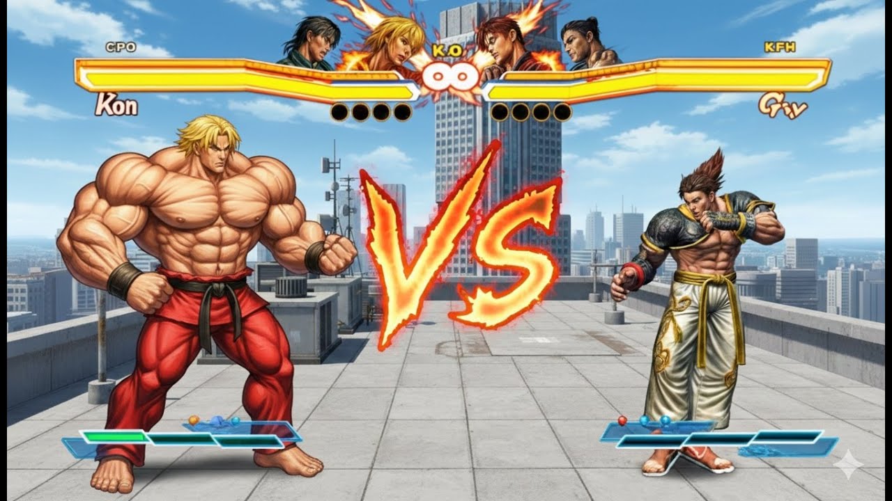 Street Fighter X Tekken | KEN & LEİ VS KAZUYA & GUY (Hardest) - Street Fighter X Tekken