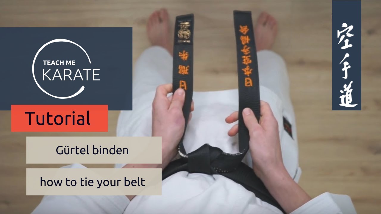 Tutorial: Gürtel binden - ganz einfach! // How to tie your belt! - Karate
