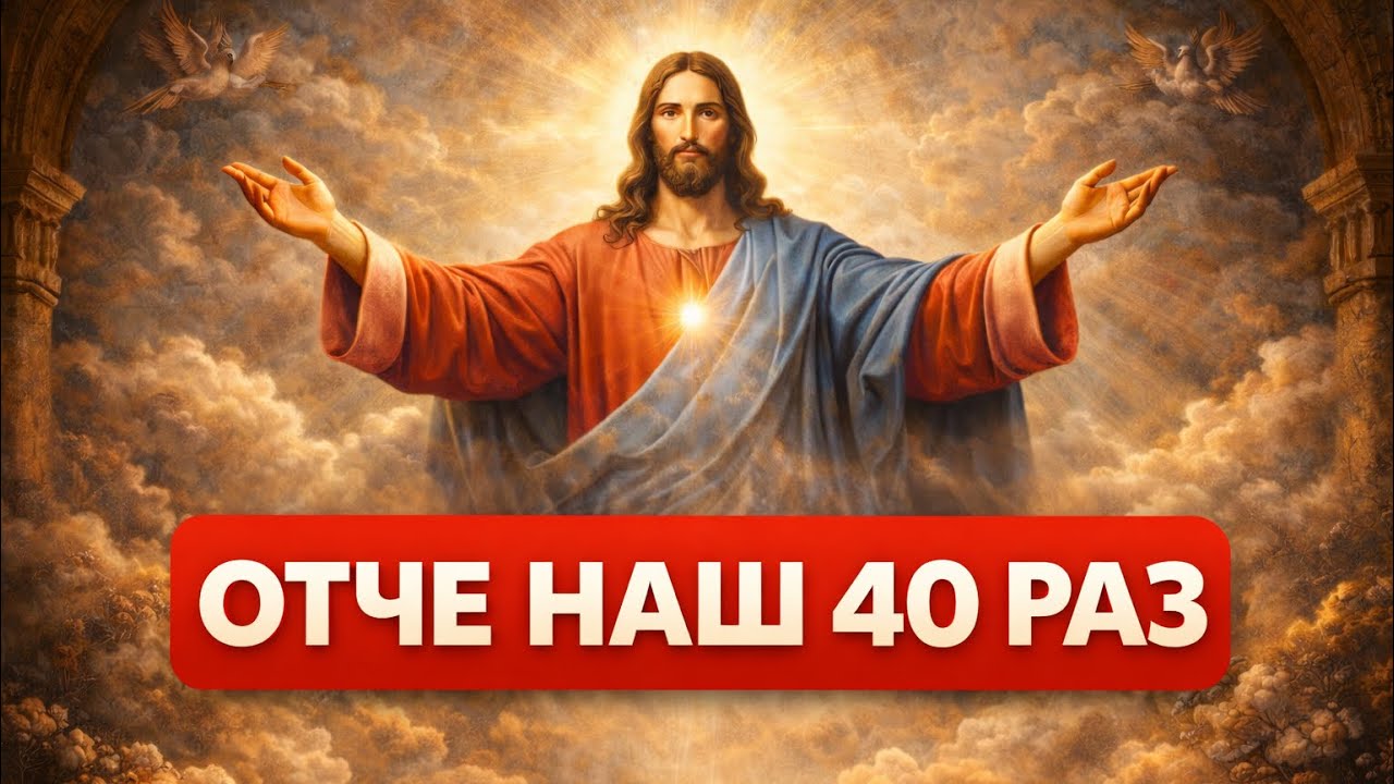 МОЛИТВА ОТЧЕ НАШ 40 РАЗ 