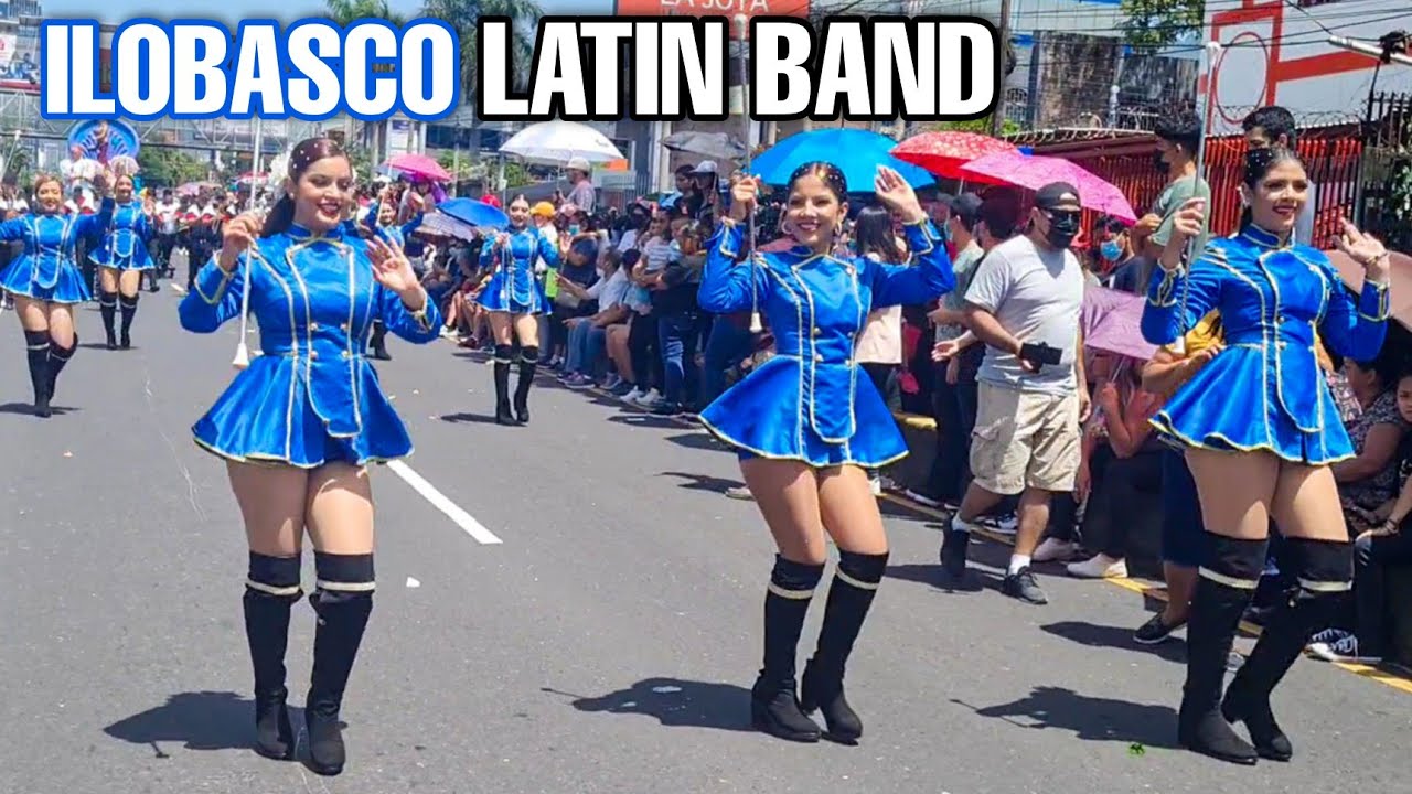 ILOBASCO LATIN BAND en desfile del Comercio San Salvador 2022