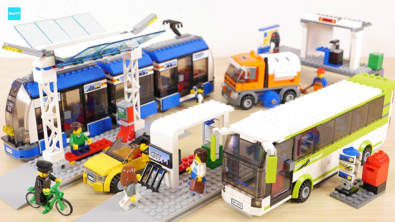 レゴ シティ 路面電車とバスターミナル 8404 ／ LEGO City Public Transport Station Speed Build & Review