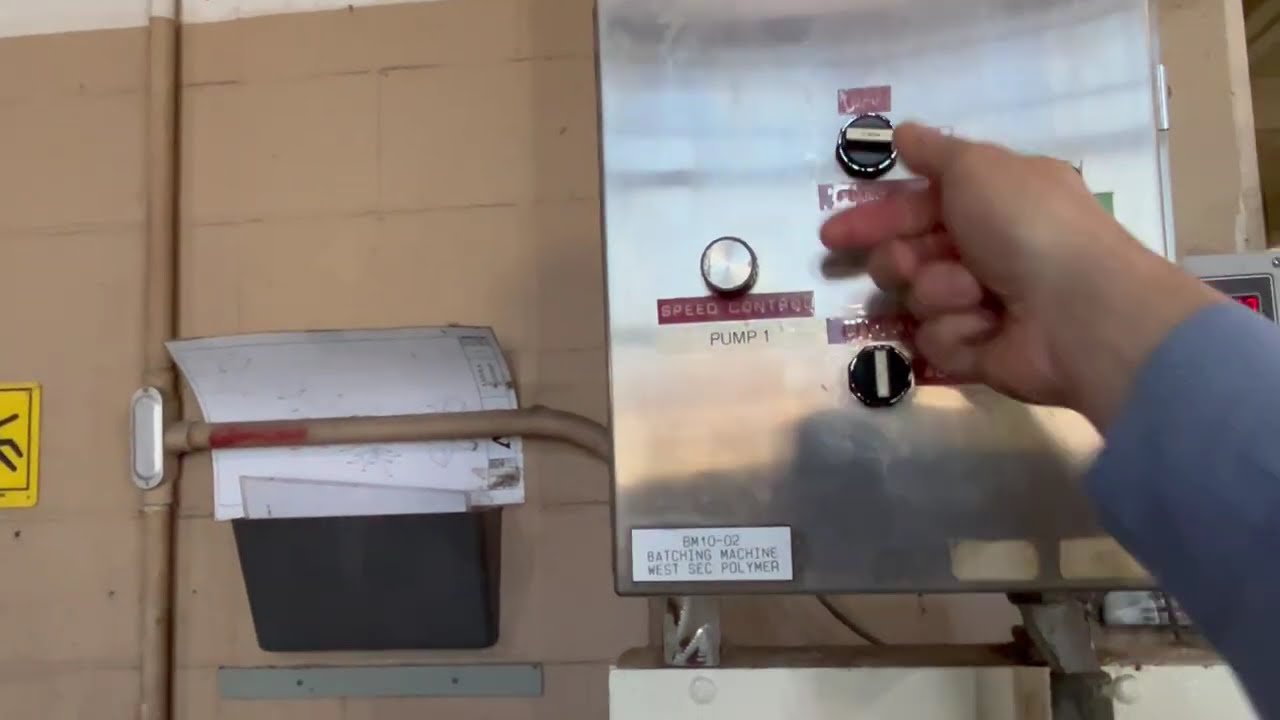 West Polymer Machine Feed And Flush