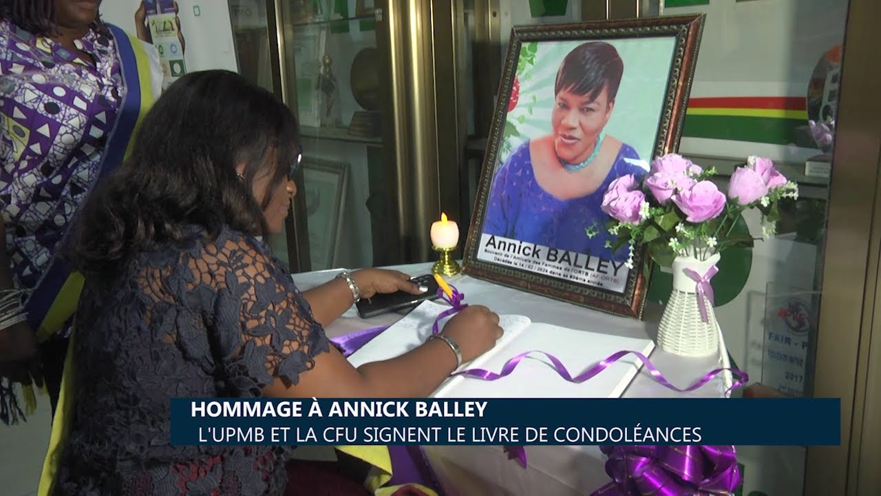 Hommage à Annick BALLEY : l’UPMB et la CFU signent le livre de condoléances