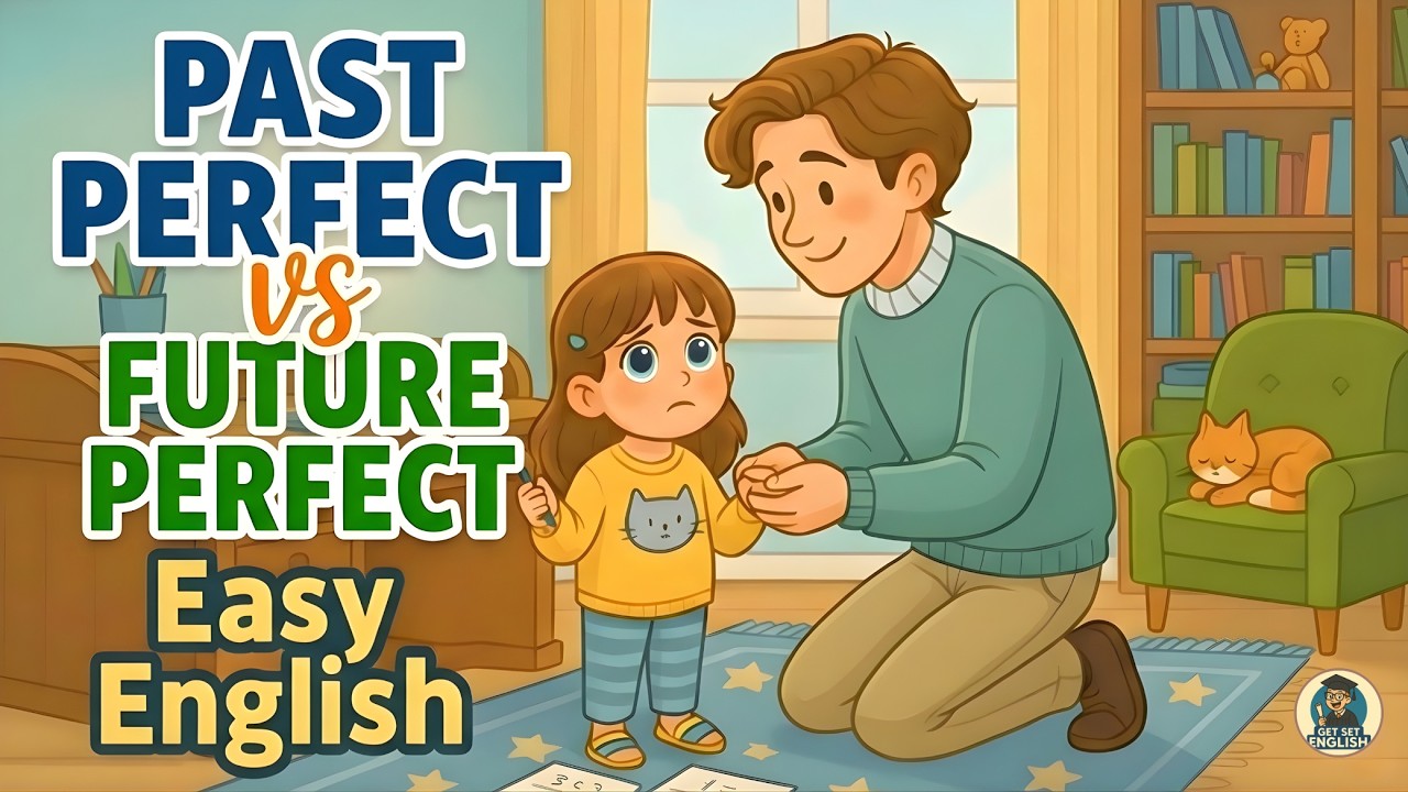 Learn English Grammar | Easy Past Perfect & Future Perfect Tense for Beginners 📚 @GetSetEnglish  ​
