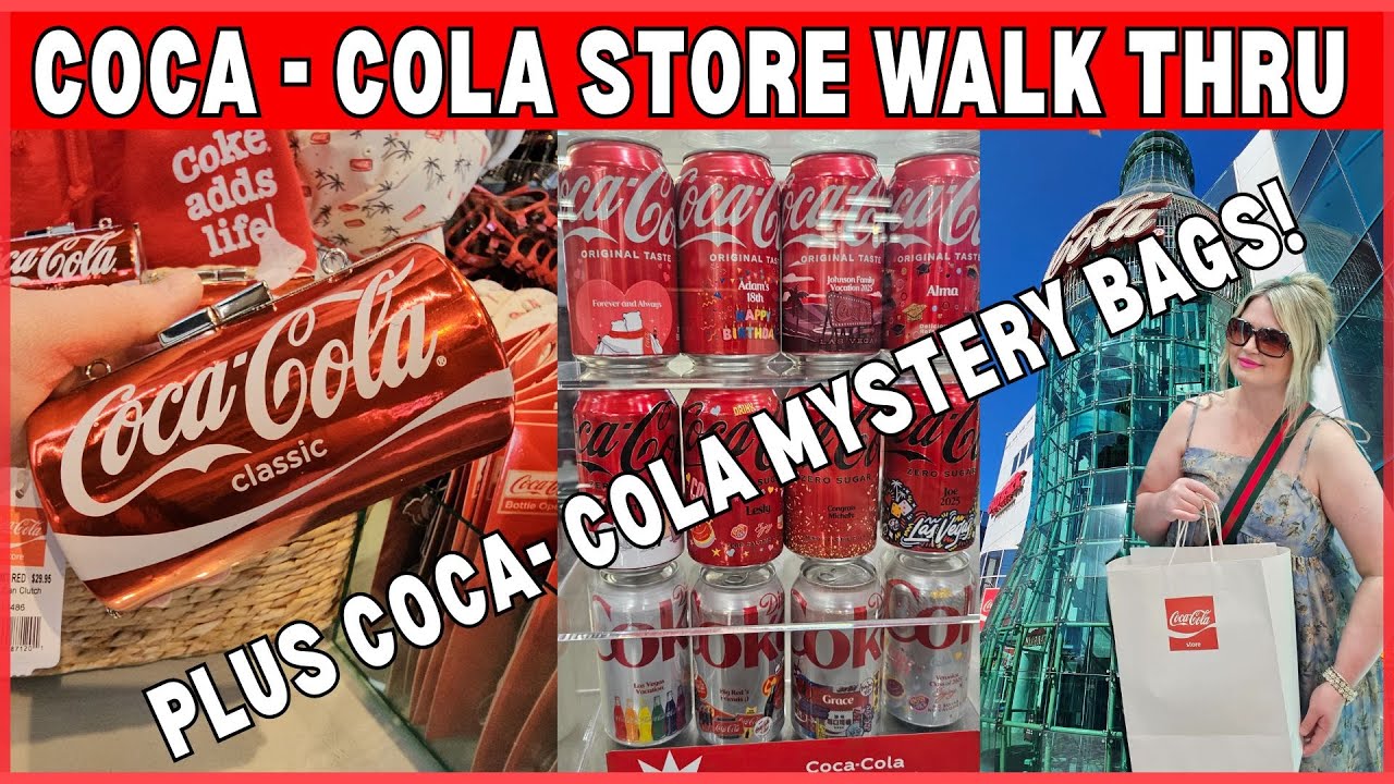 HUGE COCA-COLA STORE IN LAS VEGAS! STORE WALK THRU AND HAUL | COCA- COLA MYSTERY BAGS #lasvegas