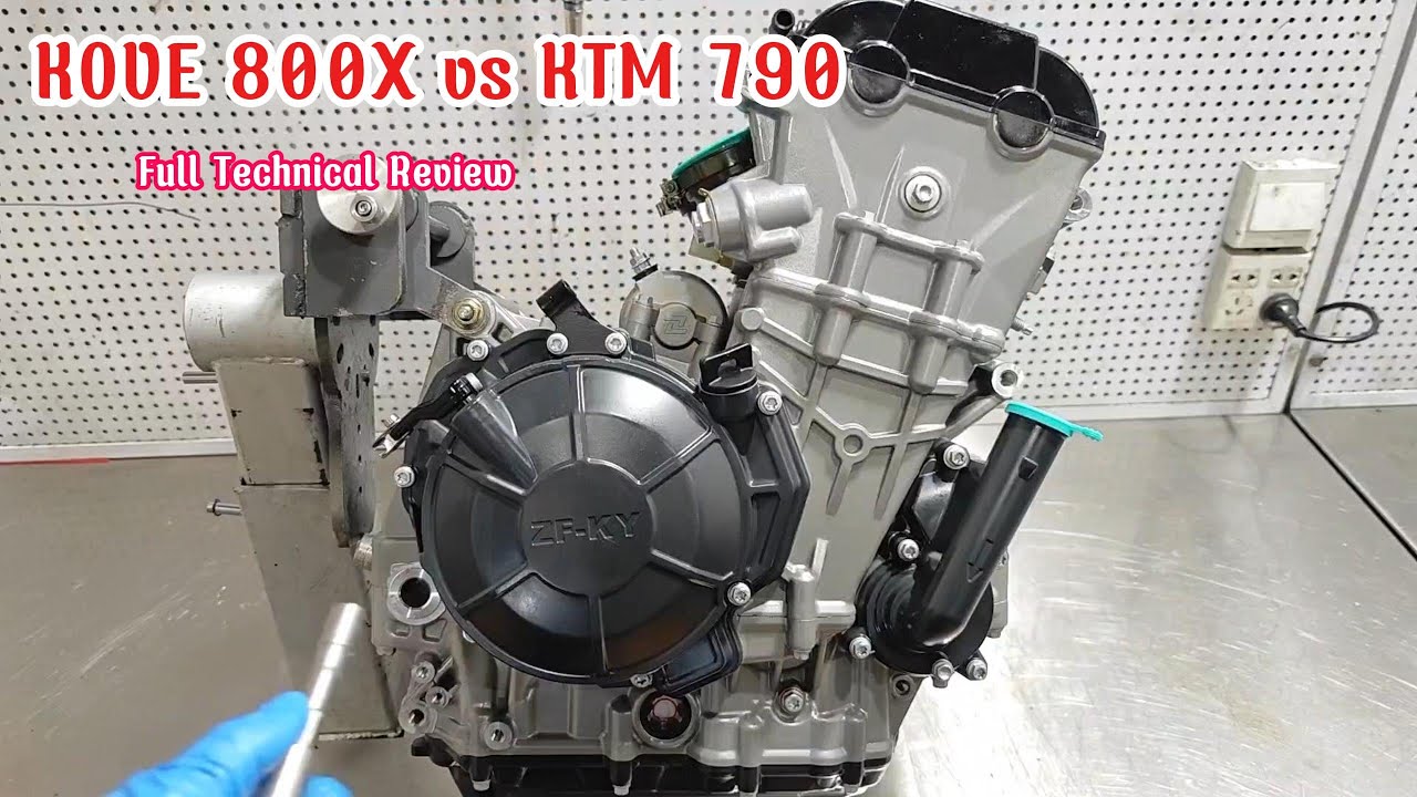 Разборка двигателя Kove 800X: лучше, чем у KTM 790? (Полный внутренний обзор)
