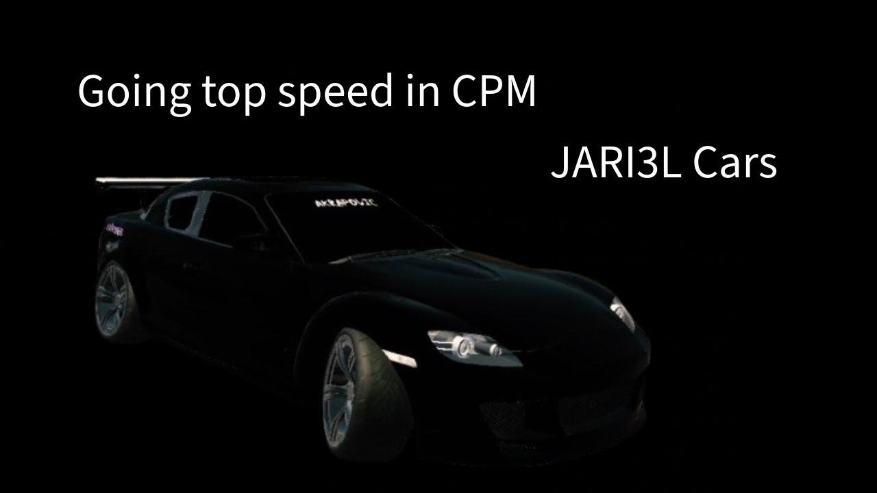 Going top speed in CPM (car parking multiplayer)