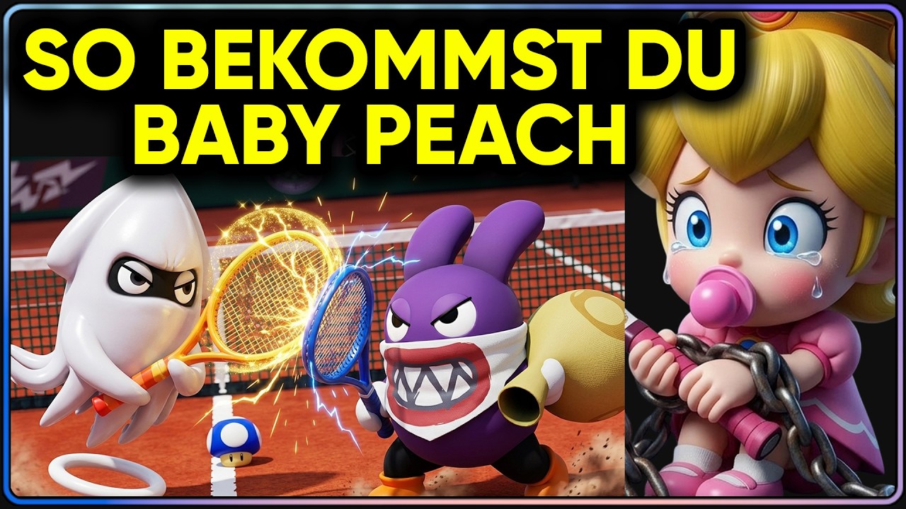 So bekommst du Baby Peach in Mario Tennis Fever 🏆 Blumen-Cup Turnier + Stats & Gameplay
