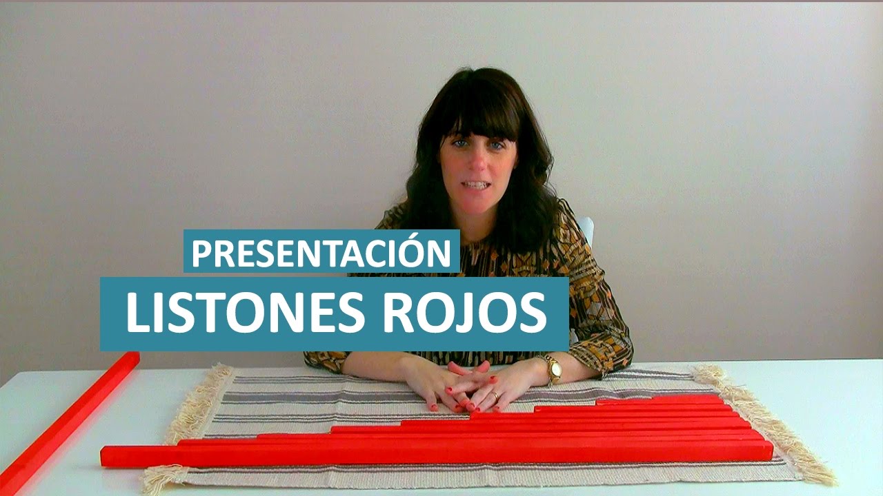 Presentación de los Listones Rojos Montessori en casa