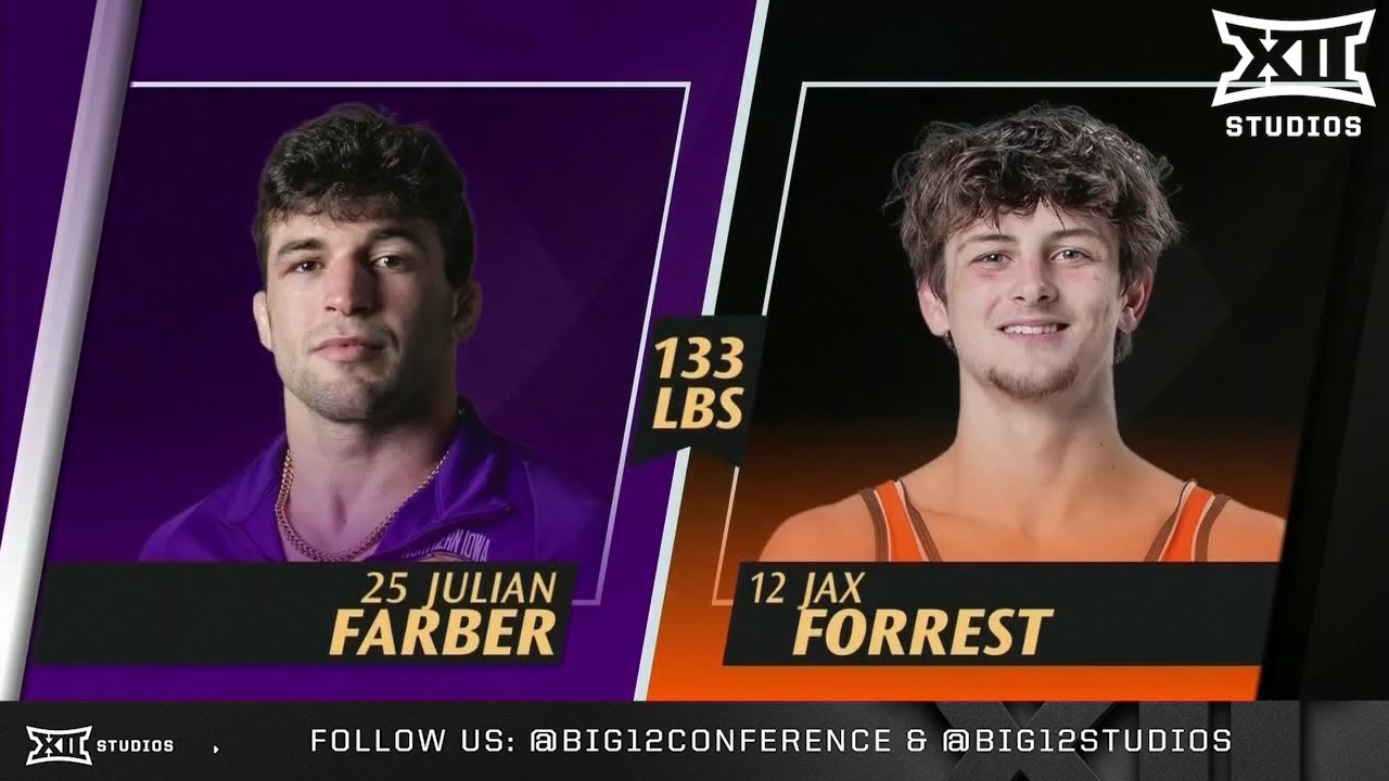Jax Forrest vs. Julian Farber (133lbs) FULL MATCH | 2025-26 Big 12 Wrestling
