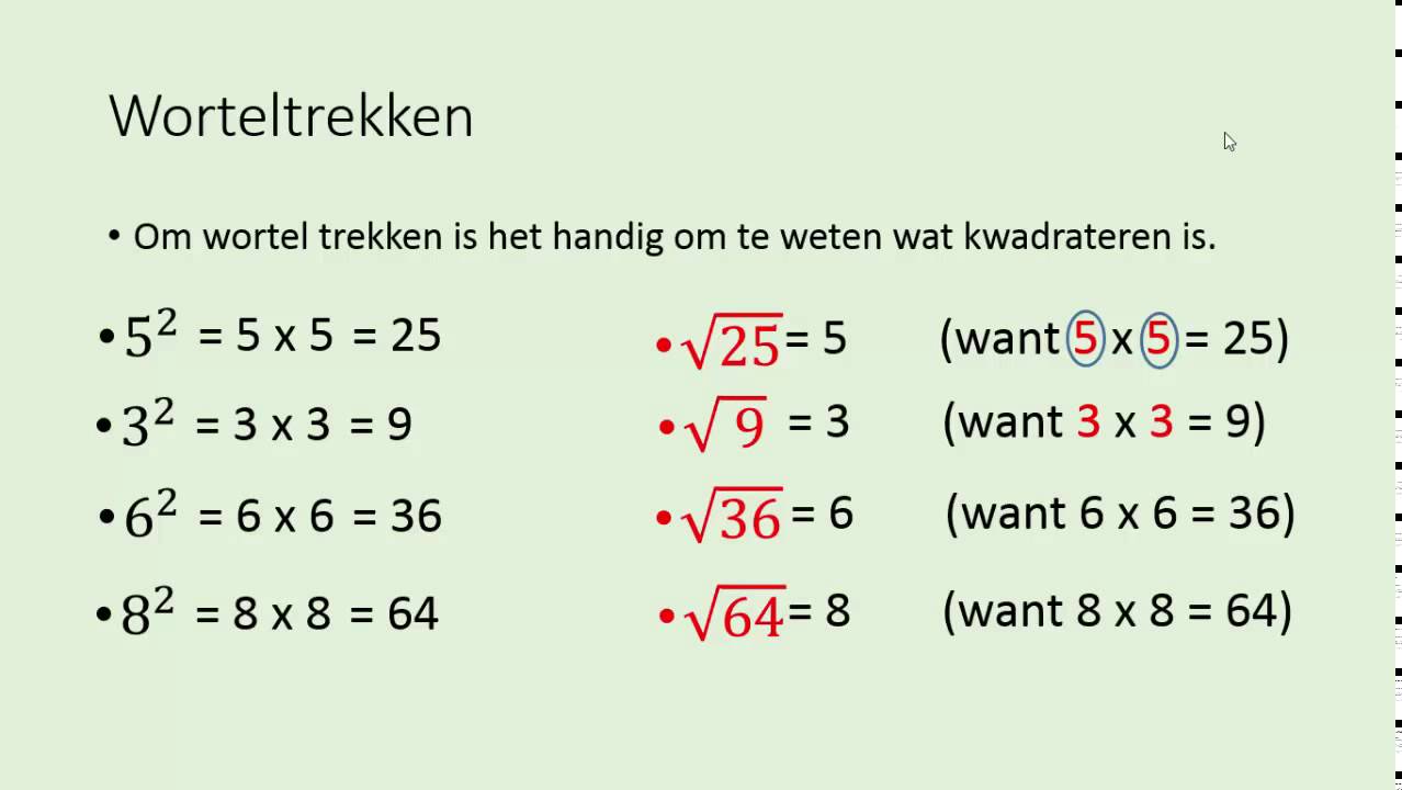 Wortels en worteltrekken