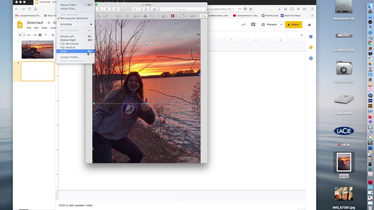 Distorted Background Image with Google Slides