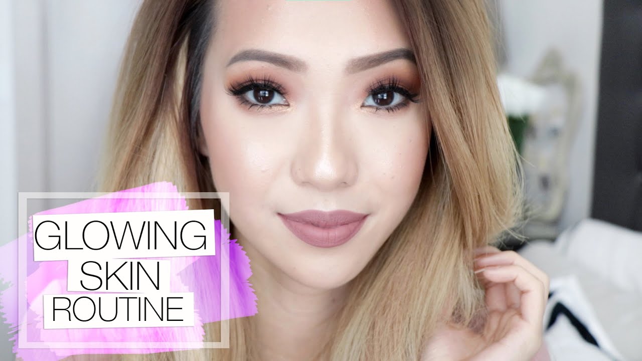 Glowing Skin Makeup Routine For Dry Skin!