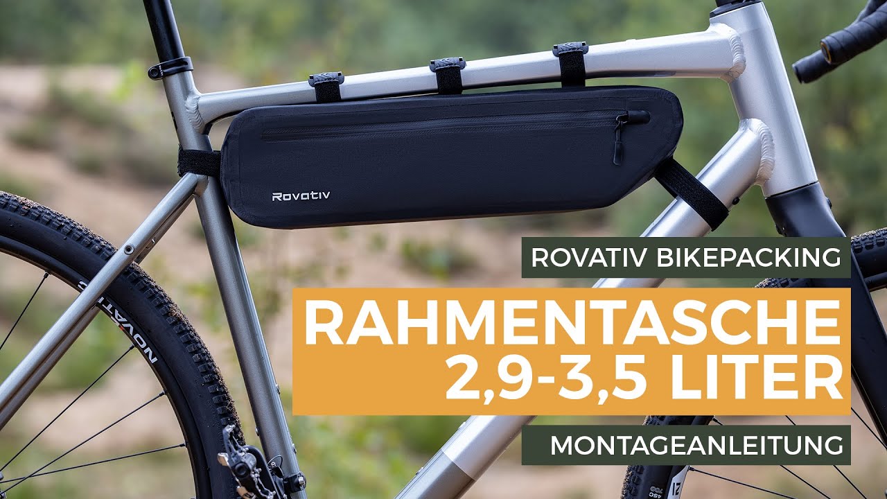 Rovativ® Bikepacking Rahmentasche [2,9 - 3,5 Liter] Montageanleitung