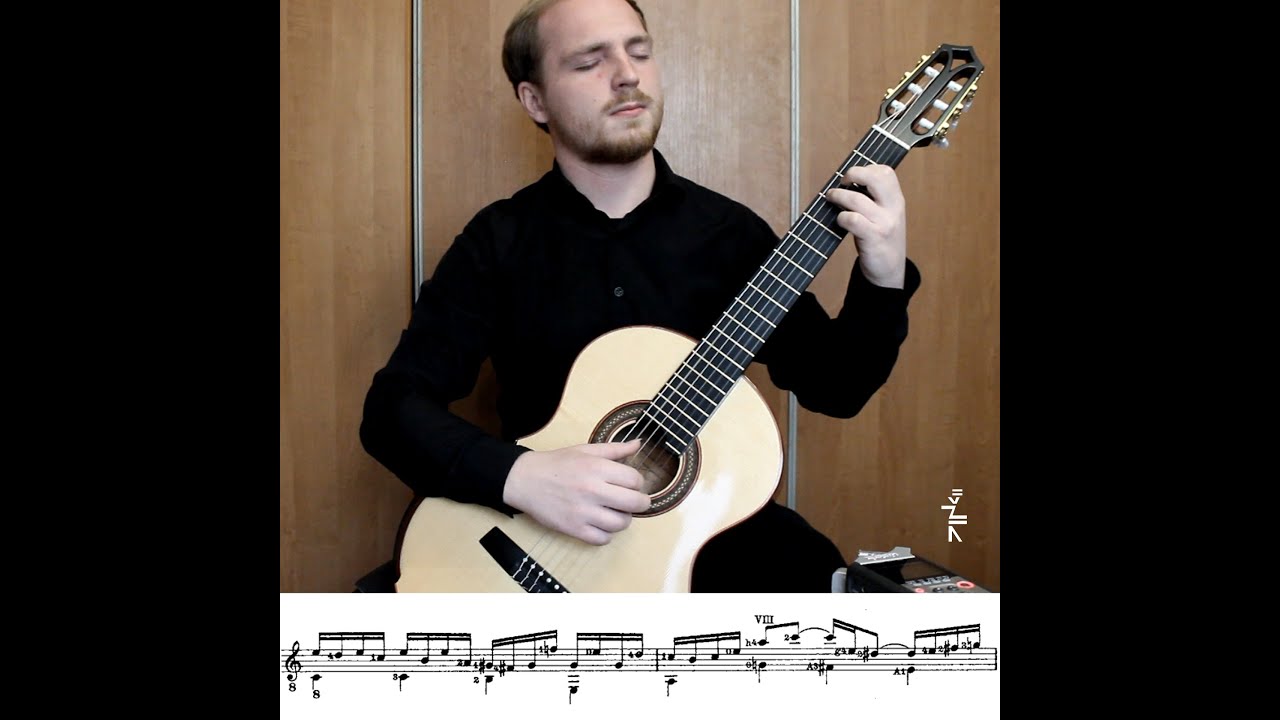 J. S. Bach - Prelude BWV997 (score video)