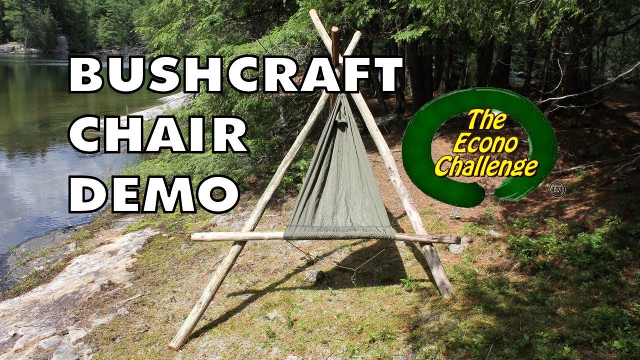 Bushcraft Chair Demo - Amazing Wilderness Camp / Hammock Chair