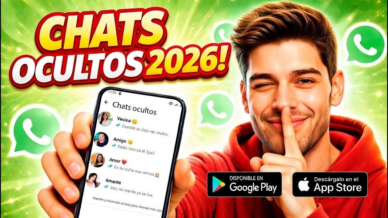 Como OCULTAR CHATS en WhatsApp 2026... Android y iPhone!!!