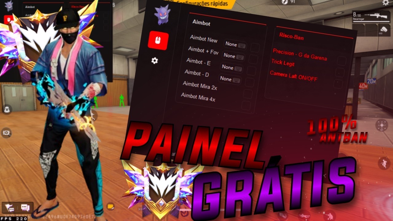 PAINEL XIT EMULADOR AIMBOT 100% ANTI BAN! GRÁTIS!!! LINK DESCRIÇÃO