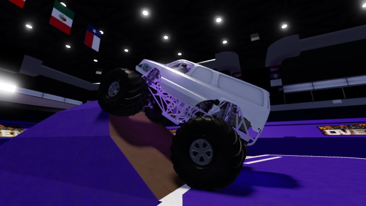 Monster truck overdriven an Escalade run in Payne arena 