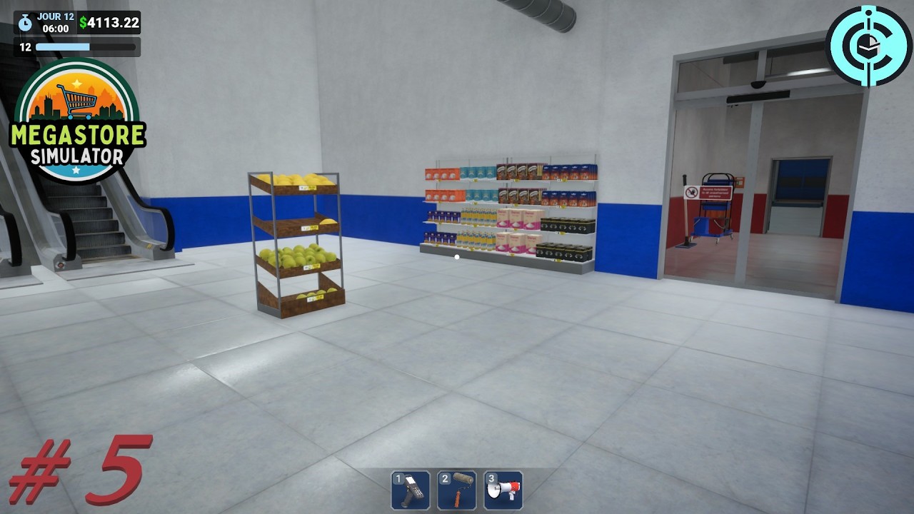 megastore simulator #5: On arrête la musique, on ouvre notre épicerie.