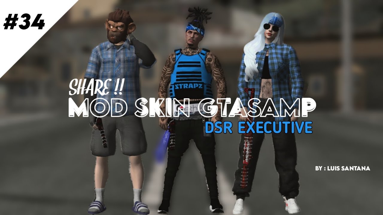 SHARE!!! SKINPACK DECKER STREET RASCAL GANGSTER | GTASAMP