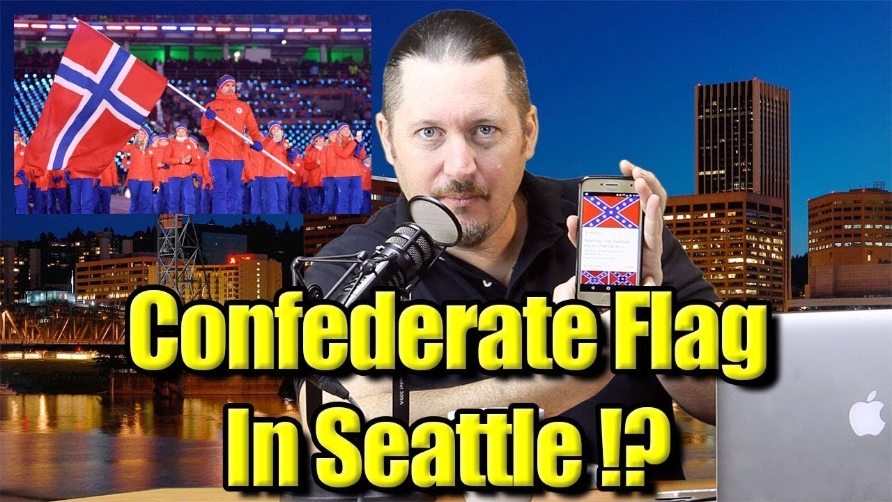 Is That A Confederate Flag in Seattle? Or Norwegian?