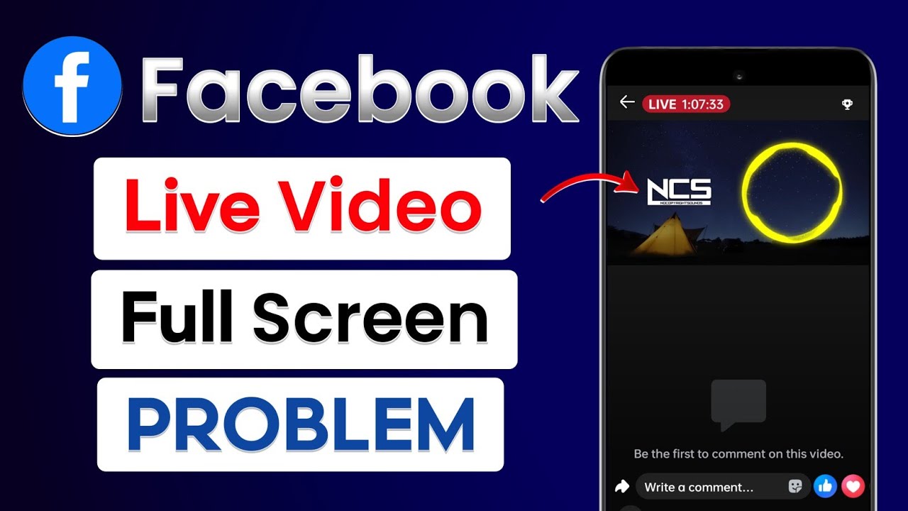 How To Fix Facebook Live Video Full Screen Problem | Facebook Live Video Full Screen Not Showing