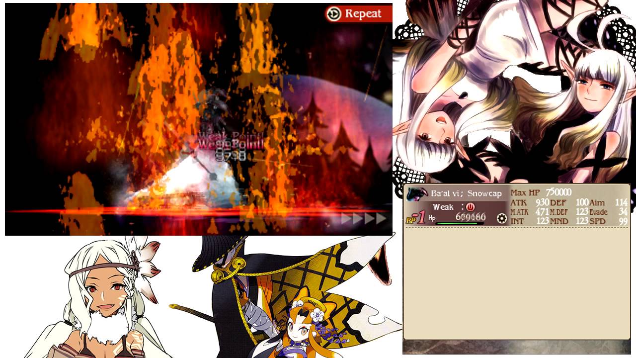 Bravely Second - Ba'al vi; Snowcap (99) OTK