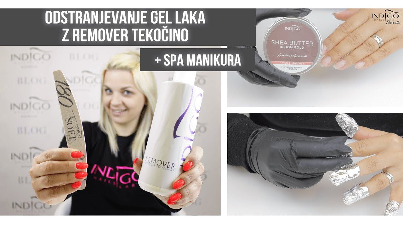 Odstranjevanje Gel Laka z Remover Tekočino | Indigo Nails Lab Slovenija