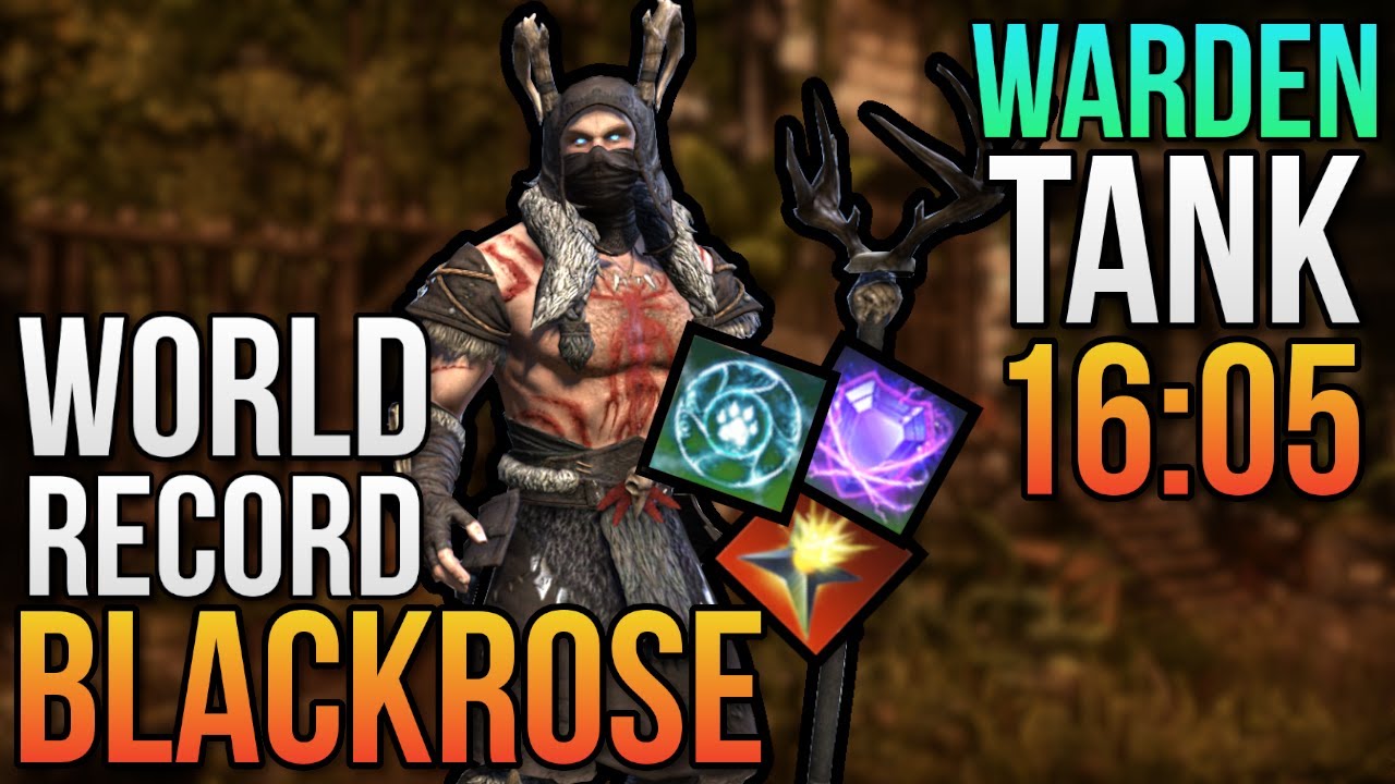 🐢🏆 ESO - Blackrose Prison World Record | Warden Tank Build | Unchained