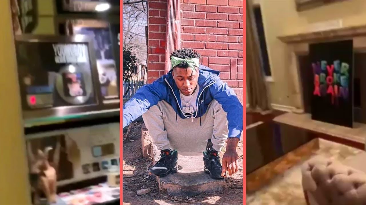 NBA YoungBoy Walking Through Mansion On His Kick Yo Door Vibes and YB Shows His Plaques (2019)