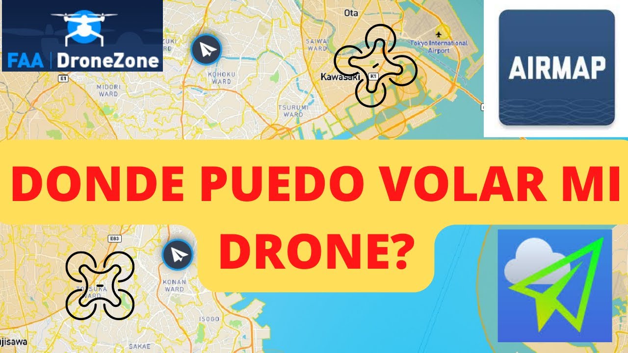 Donde Volar mi Drone, Como uso AIRMAP  y UAV FORECAST - Espacios Aereos para Drones - MIGUEL DRONES