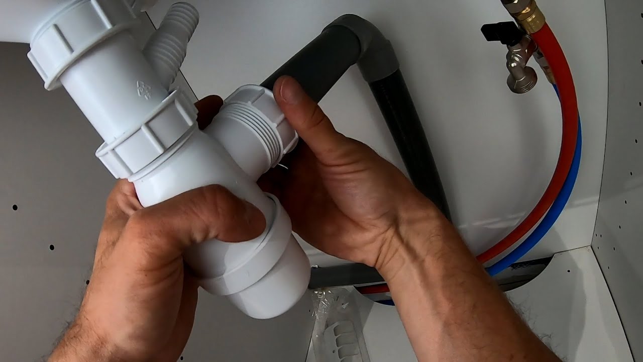 🔧 How To Install Assembly Water Trap siphon - Montage syphon &eacute;vier IKEA METHOD