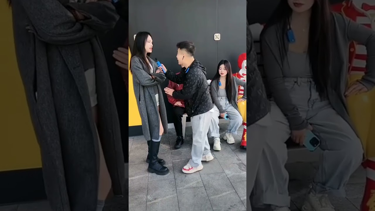 街坊搞笑逗美女
